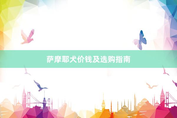 萨摩耶犬价钱及选购指南